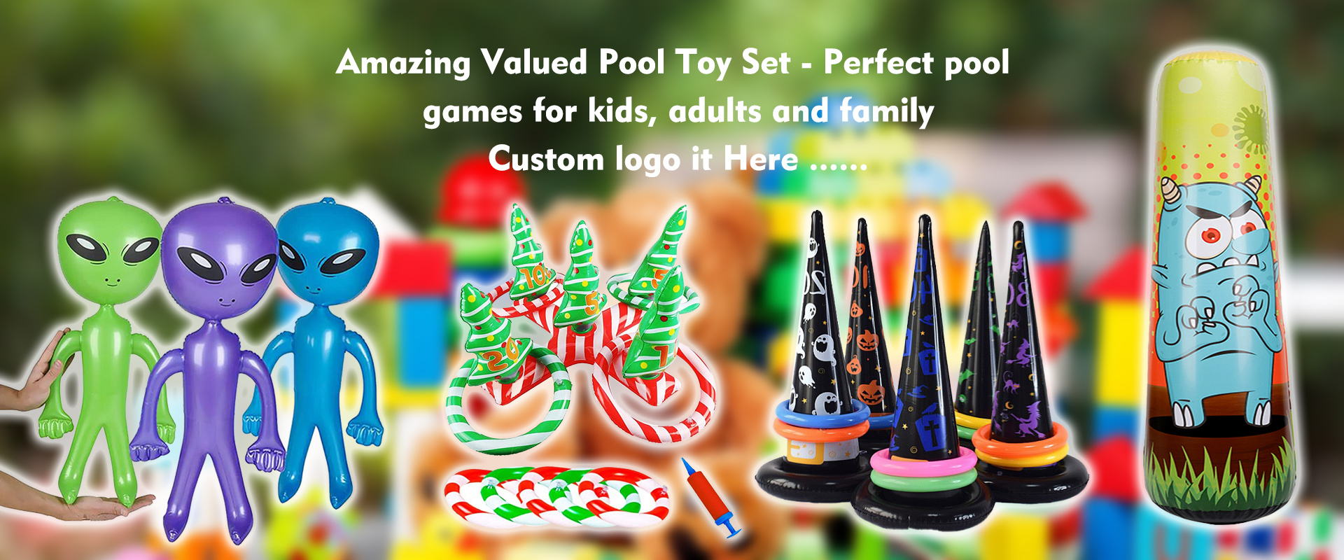 inflatable Pool game toy 
ring toss game toy. Inflatable Witch hat ring toss 