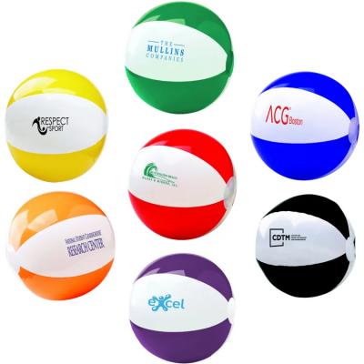 Personalized 2 tones Beach balls With Logo China manufacturer 