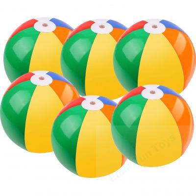Blow up rainbow beach balls China manufacturer customized logo fast delivery