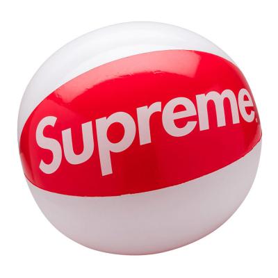 24 inch Superme inflatable beach balls white red Fast delivery