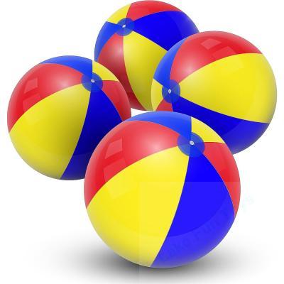 24inch rainbow beach balls customized logo for beach and Pool