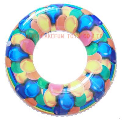 Adults size bubble design swimming tube rings custom logo 
