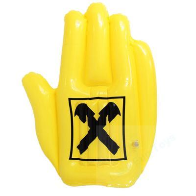 China branded inflatable giant hand clappers yellow color