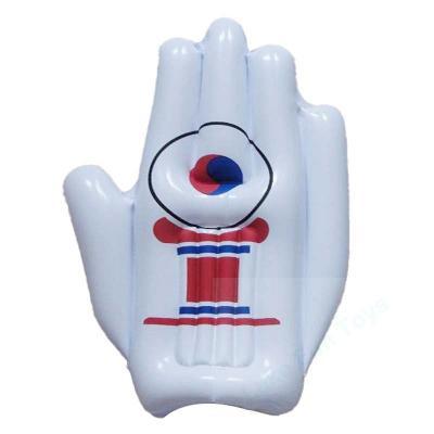  Giant inflatable hand white color with custom logo for promotion 