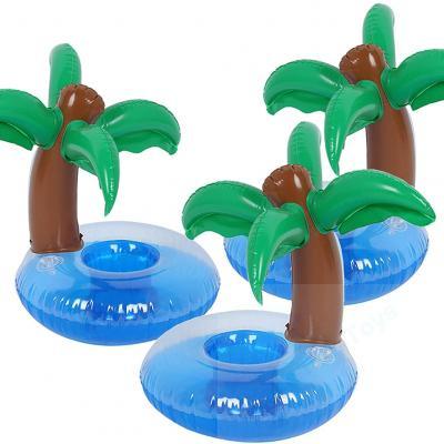 Inflatable palm tree Cup holder for swim Pool drink holder 