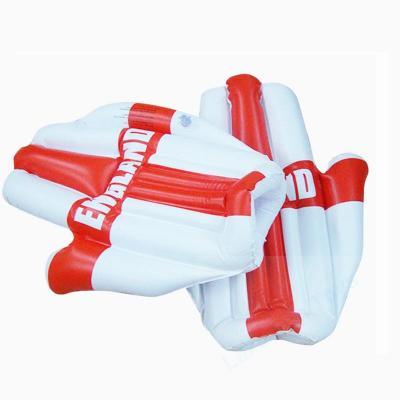 Promotional inflatable England hand white color