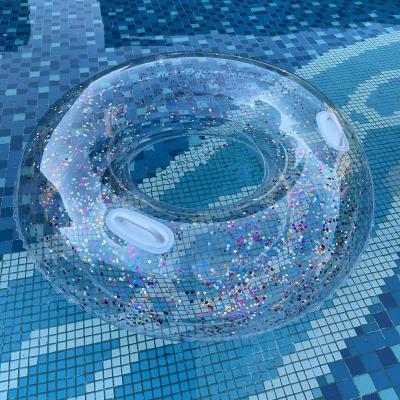 Transparent Swimming rings with Glitter China manufacturer 