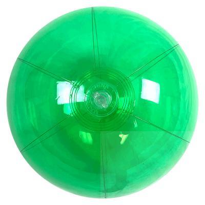 Transparent green beach balls size assorted