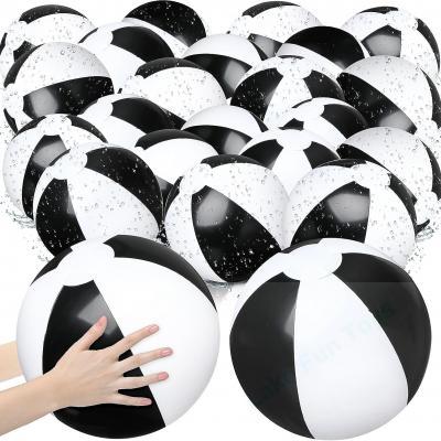 White black beach balls custom logo for promotion China factory