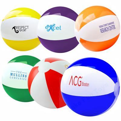 customized logo beach balls various size and color 