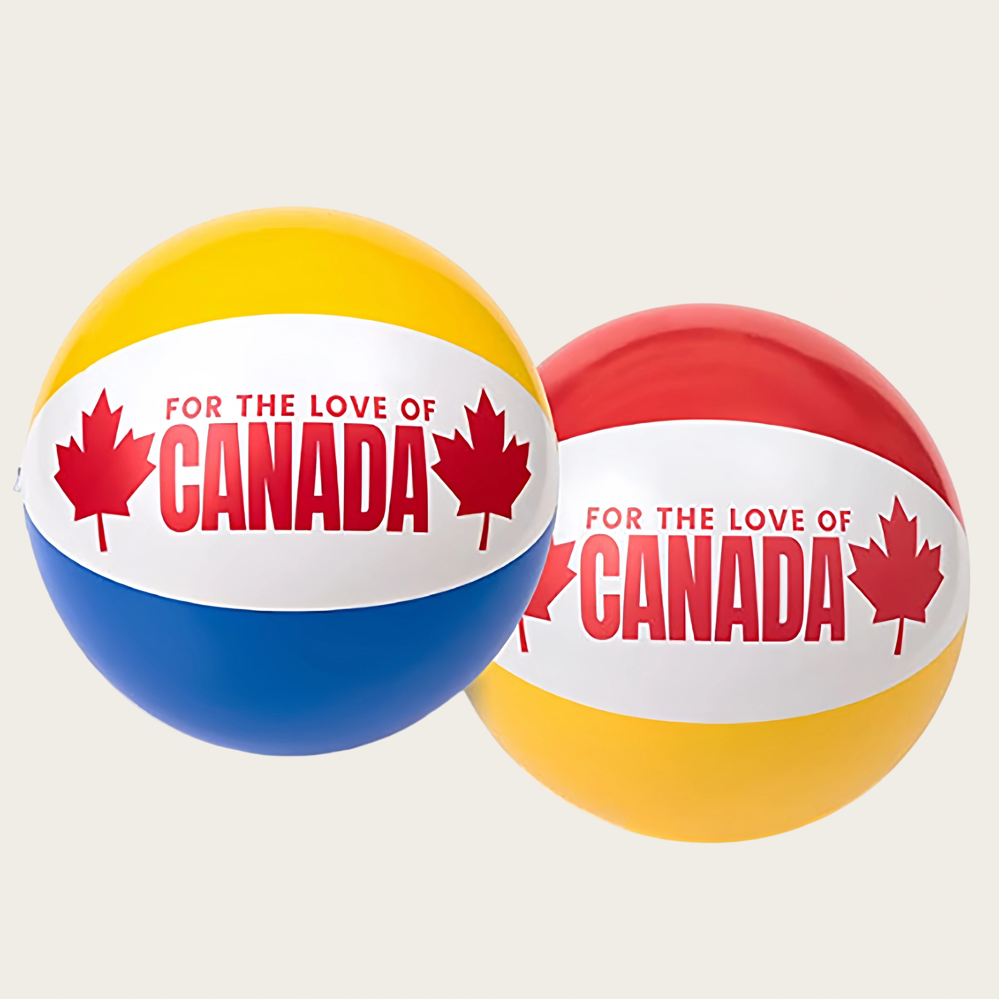 16“ inflatable Canada beach balls for swimming pool customized logo branded