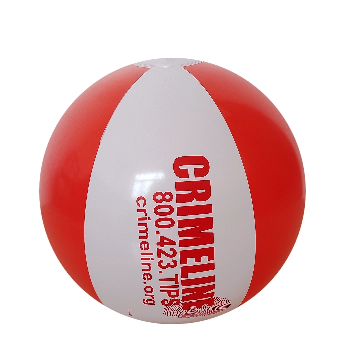 custom logo branded two tone beach balls for promotion US and Europe 