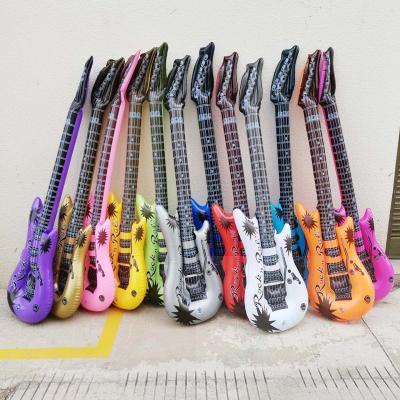inflatable Guitar Assorted Colors for Party Decoration 36 inch