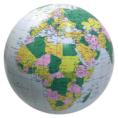 16 inch inflatable world globe beach ball logo accept