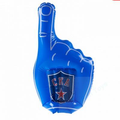 inflatable cheering finger hand blue color 