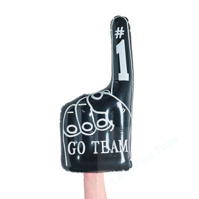 inflatable hand finger No.one cheering hand black color