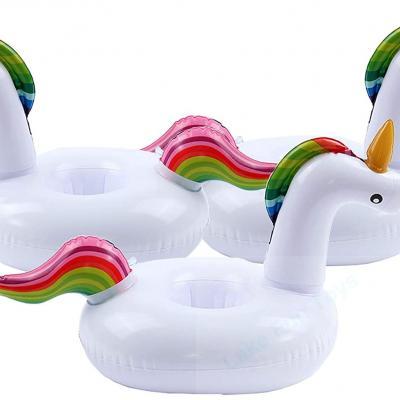 inflatable unicorn drink holder Cup holders for swim Pool party decoration