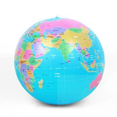 inflatale world globe blue color 16 inch