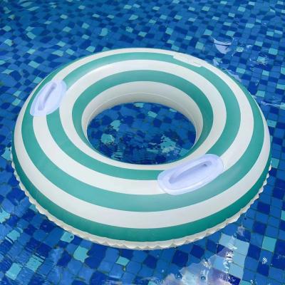 Adults swimTubes for women swim rings with Green stripes China Manufacturer