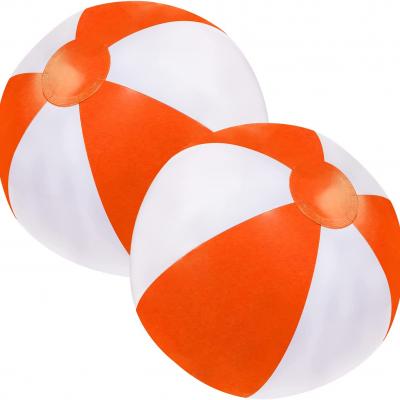 China factory 12 inch 2-tones beach balls with custom logo for beach and pool 