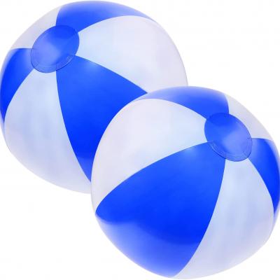 white blue two-tones beach ball Customized logo for pool and beach 