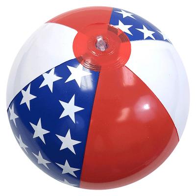 16 inch white blue red 3 tones American Patriotic beach balls