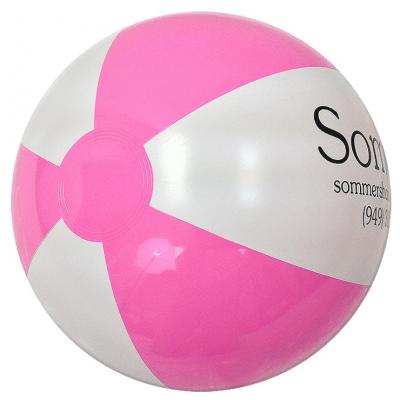 12 inch white pink customized beach balls EN71 CE certificate 