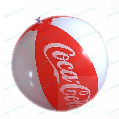 white red color Cocacola beach balls 16 inch for summer promotion 